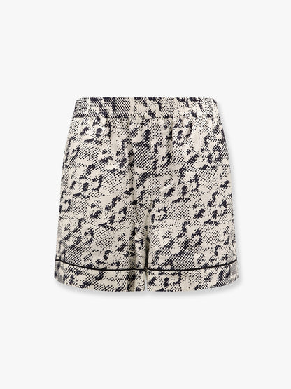 Silk shorts with pixelated logo print thumbnail
