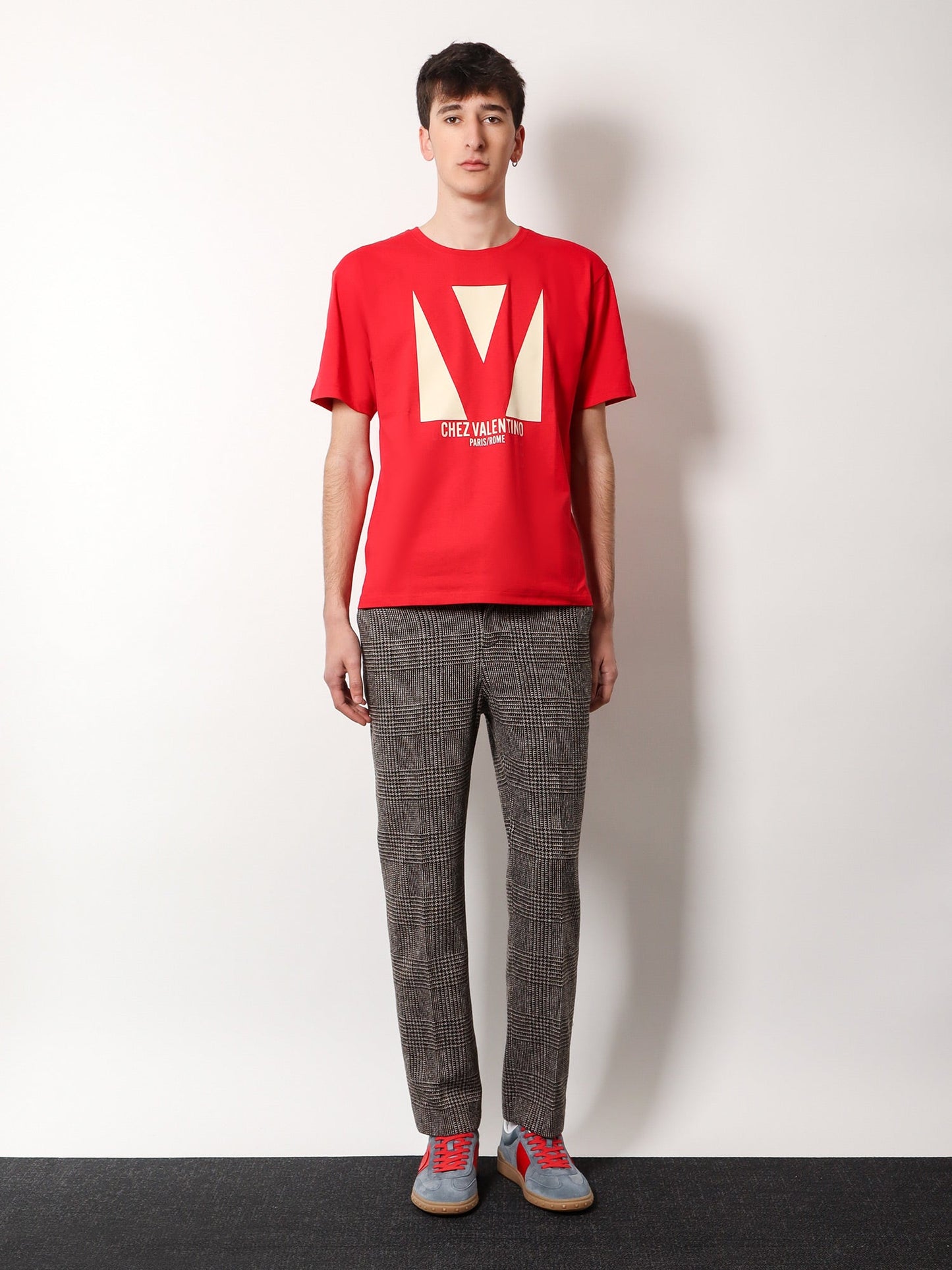 Cotton t-shirt with chez Valentino print