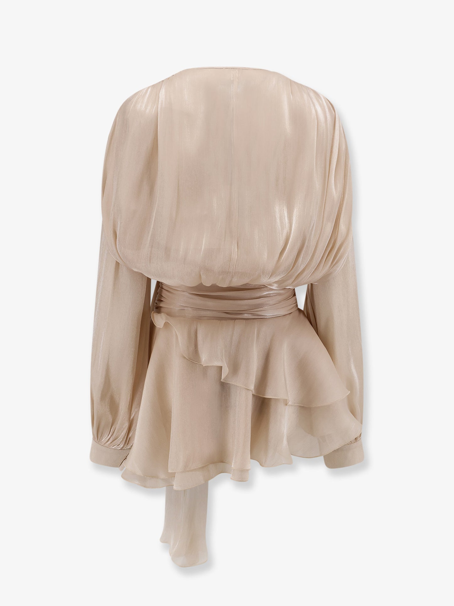 Vestito mini con balze