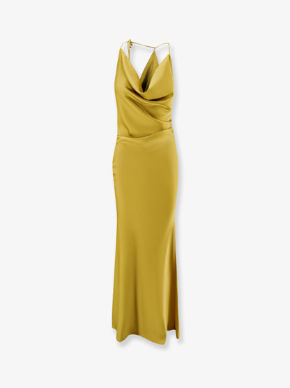 Satin long dress thumbnail