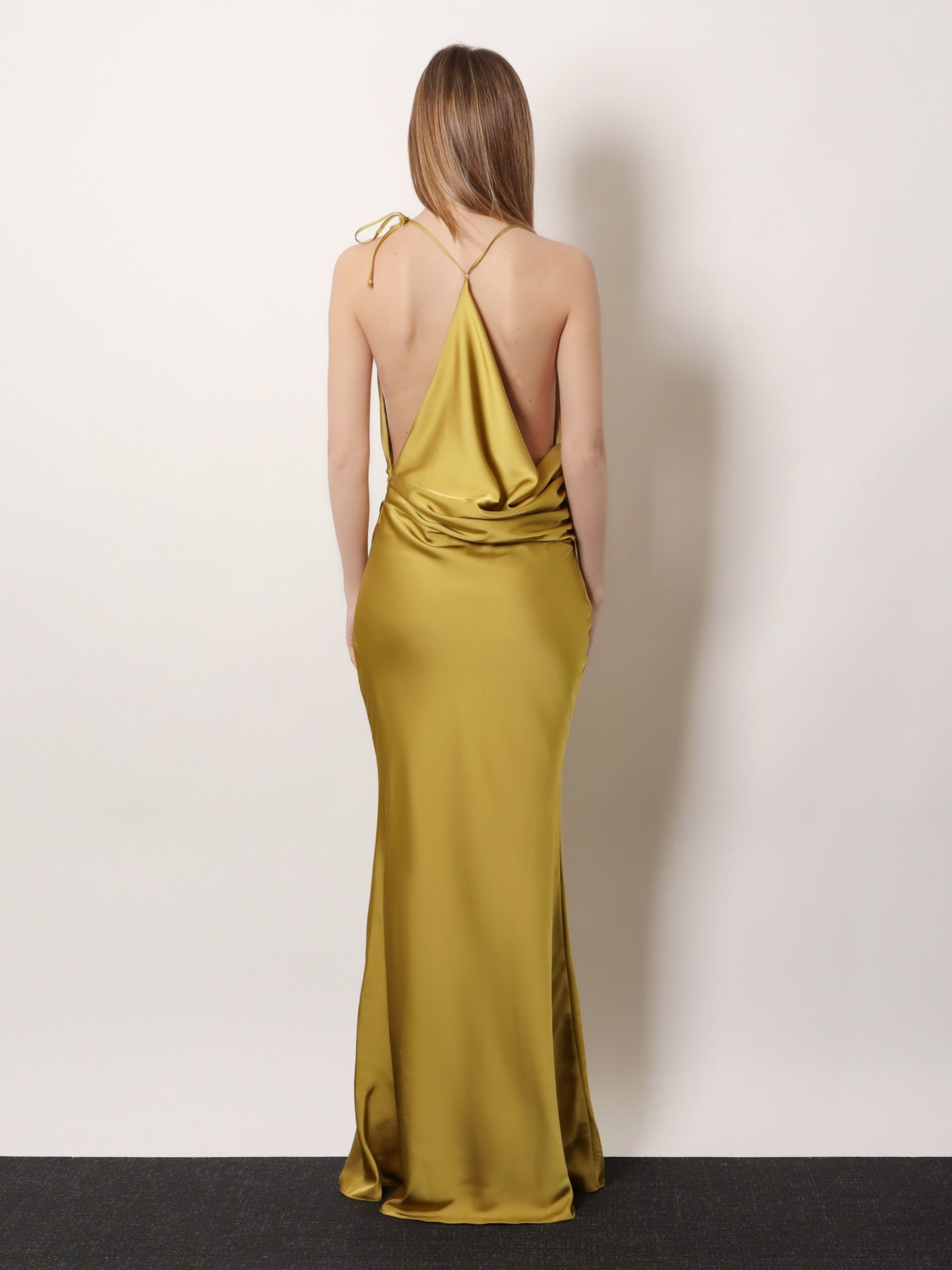 Satin long dress