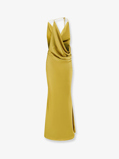 Satin long dress thumbnail