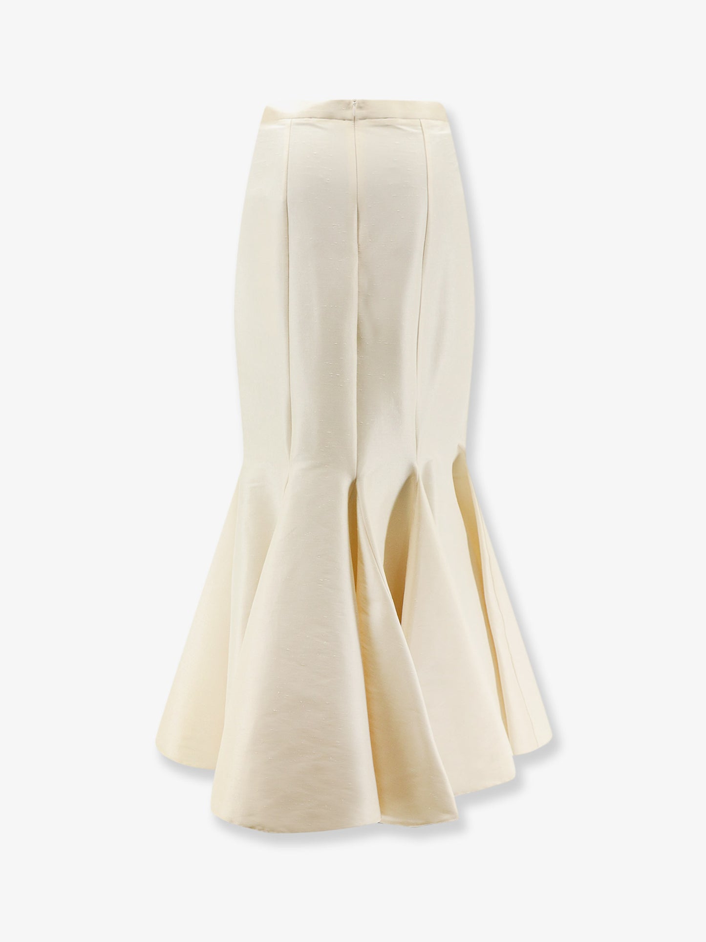 Shantung long skirt