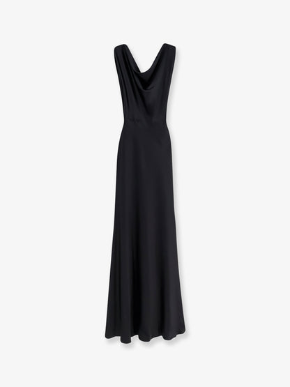 Satin long dress thumbnail