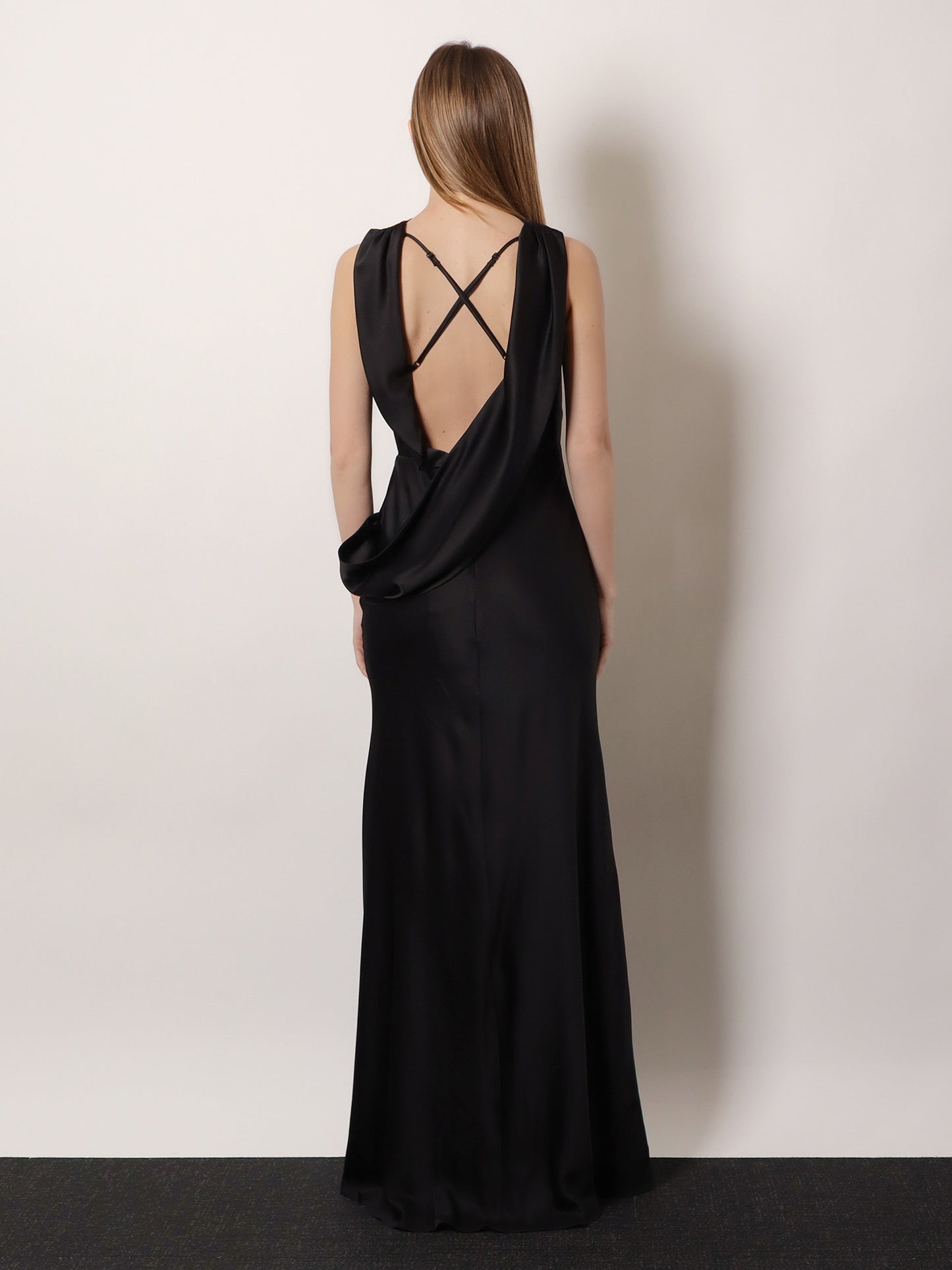 Satin long dress