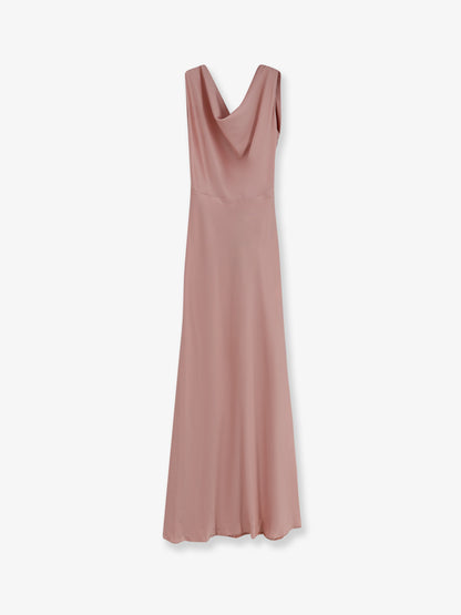 Satin long dress thumbnail