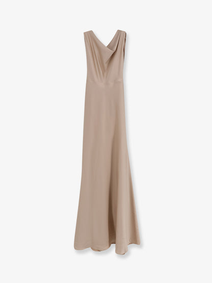 Satin long dress thumbnail
