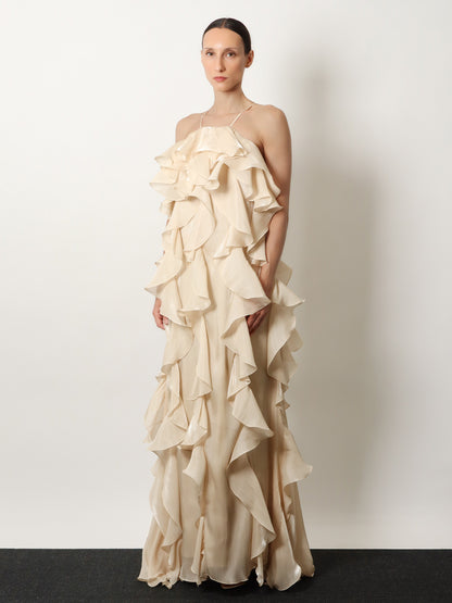 Long dress with ruffles thumbnail