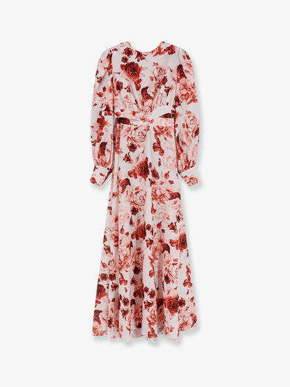 Linen and cotton blend long dress thumbnail