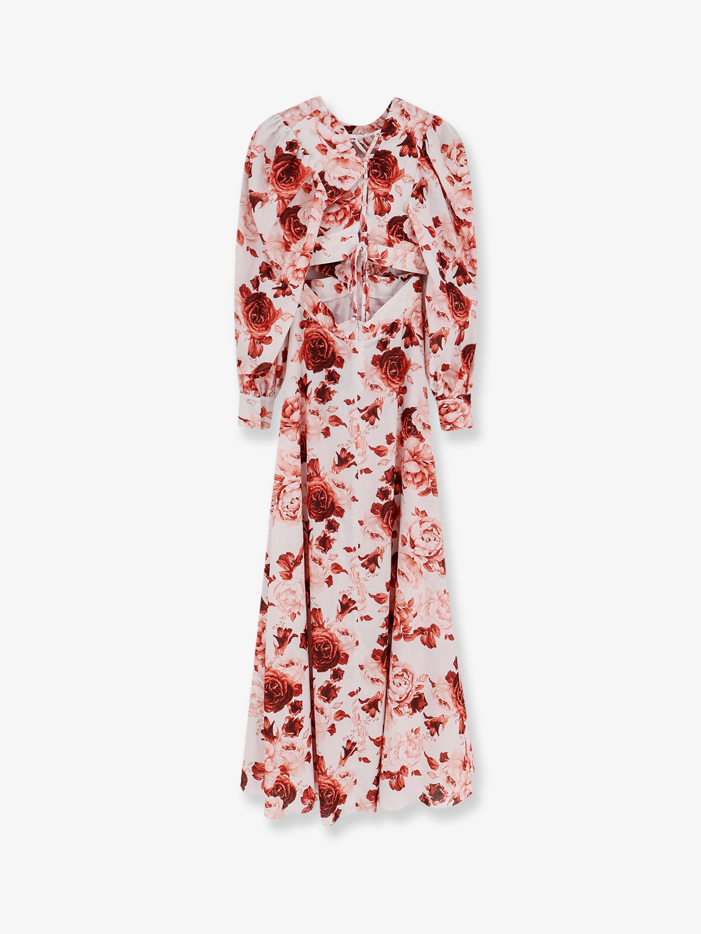 Linen and cotton blend long dress