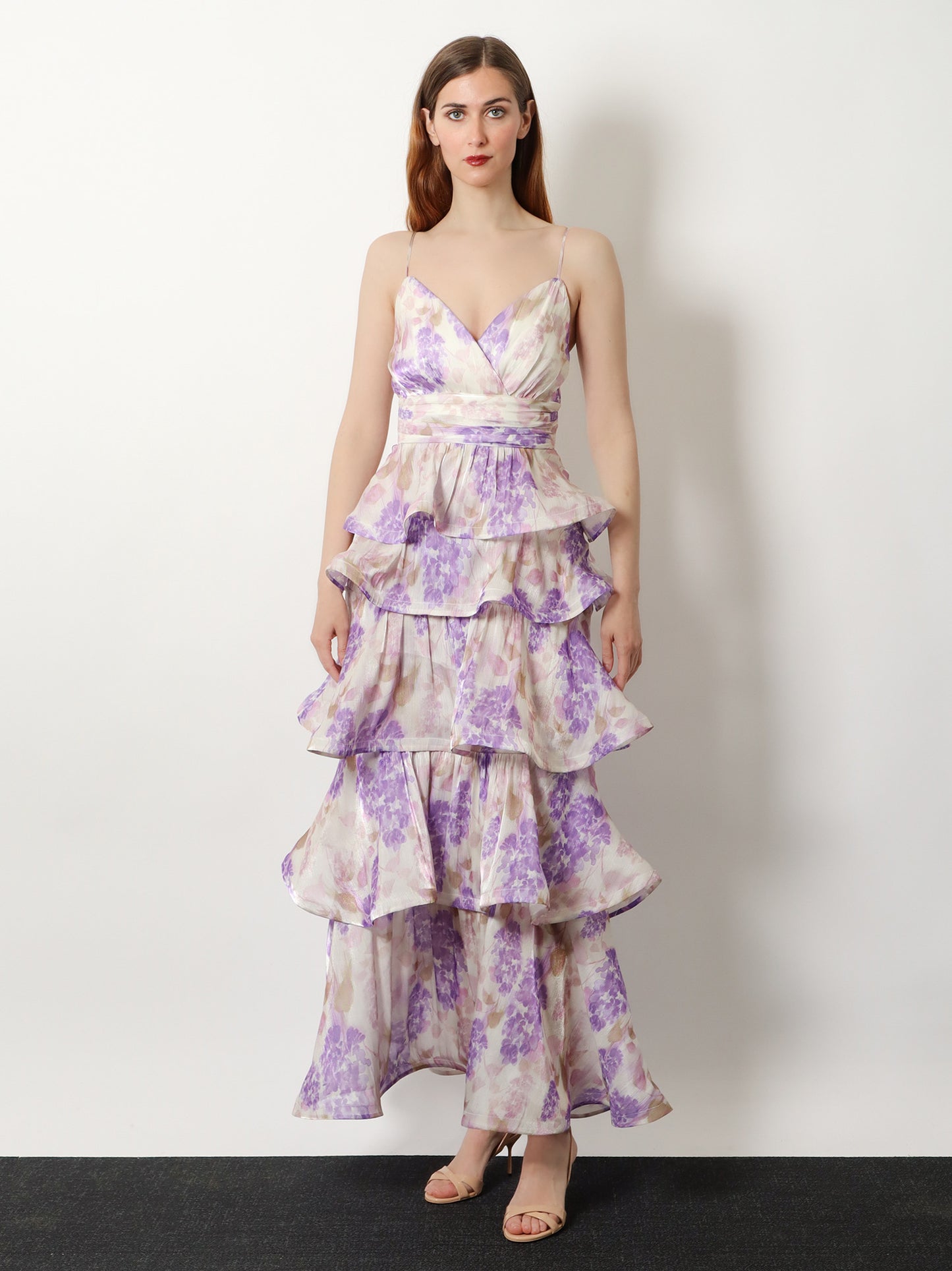 Ruffled long dress