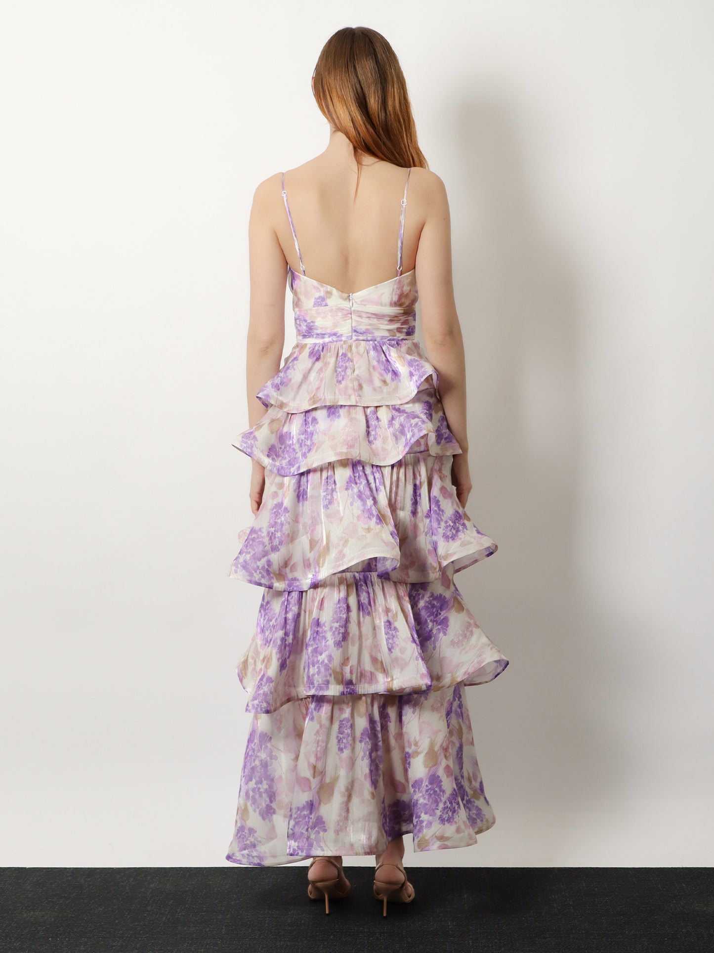 Ruffled long dress