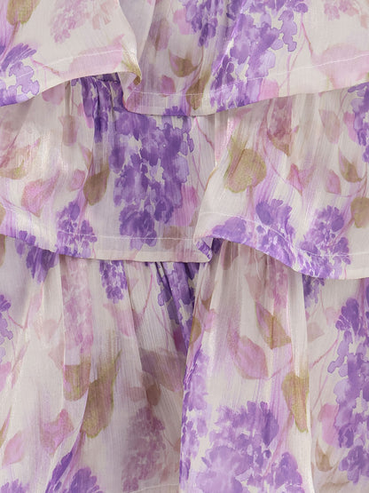 Ruffled long dress thumbnail