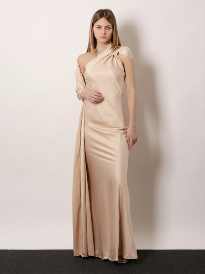 Long dress with satin band thumbnail