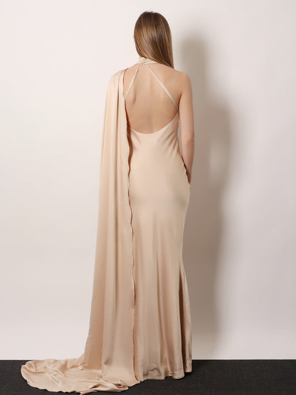 Long dress with satin band thumbnail