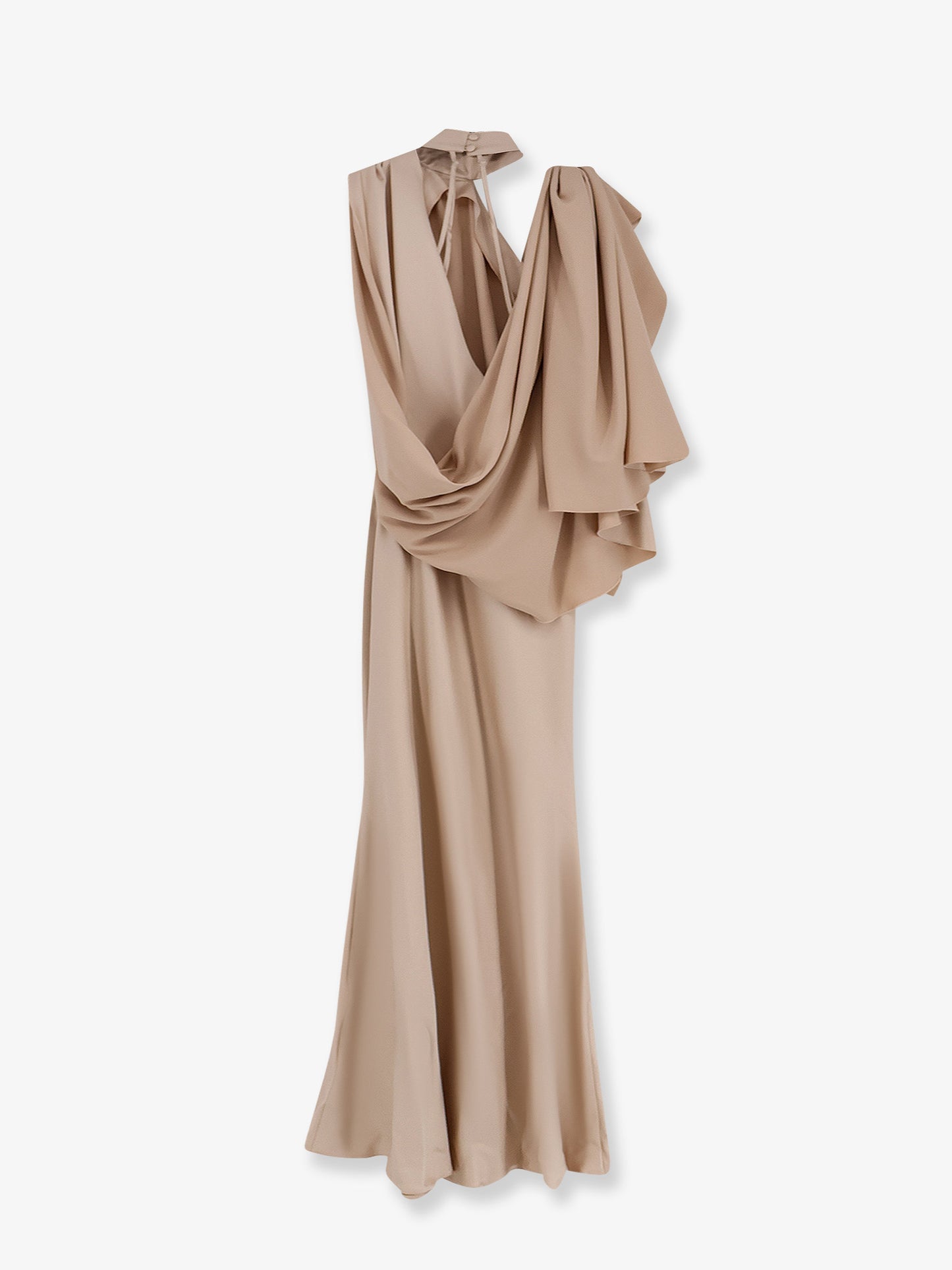 Long dress with satin band