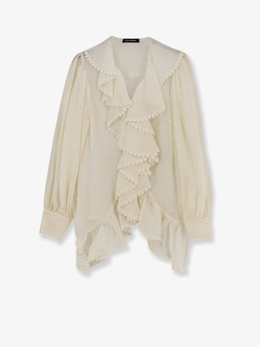 Shirt with rouches