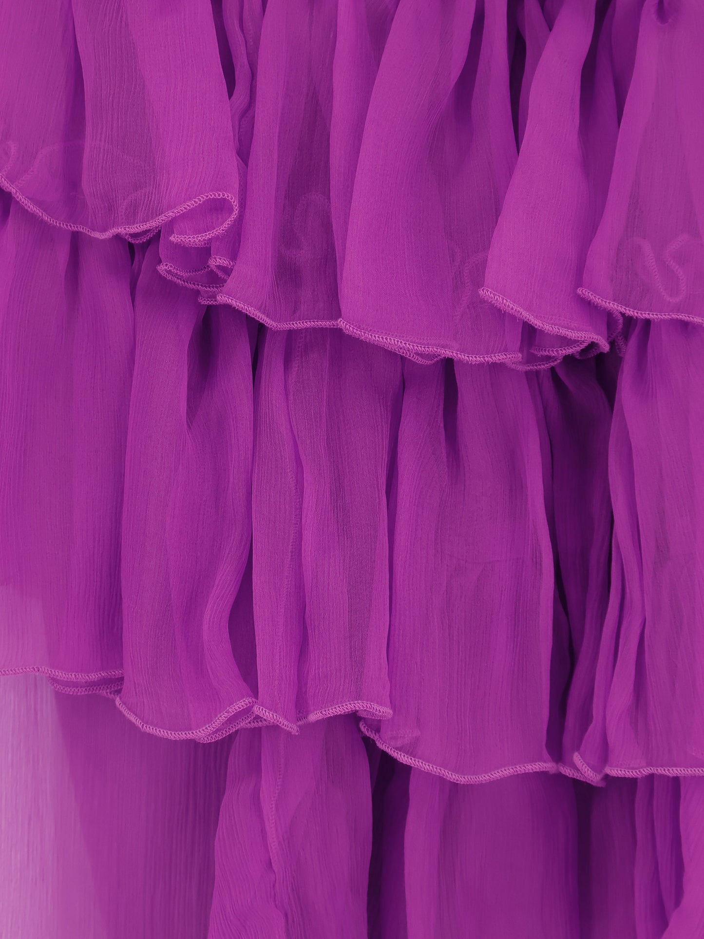 Asymmetric voile dress