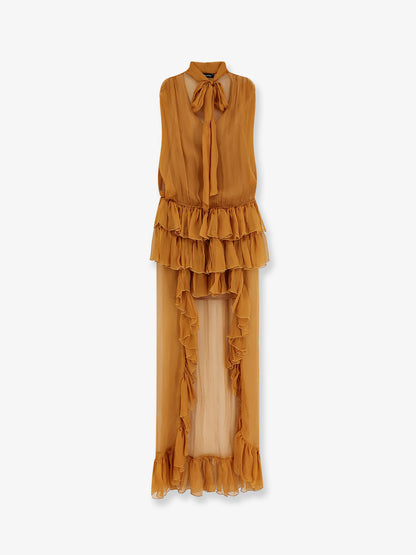 Asymmetric voile dress thumbnail