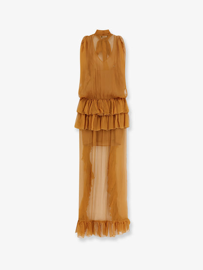 Asymmetric voile dress thumbnail