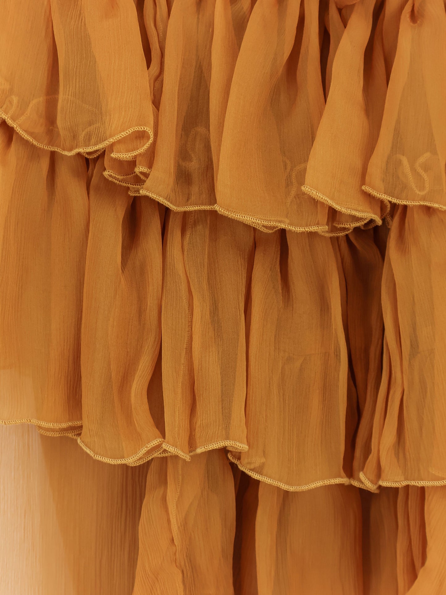 Asymmetric voile dress