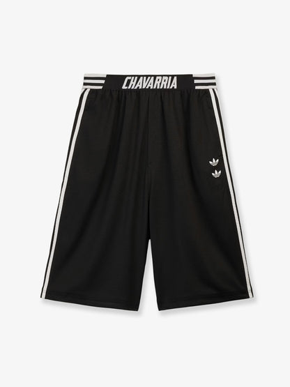 Recycled nylon Bermuda shorts with printed logo on the front thumbnail