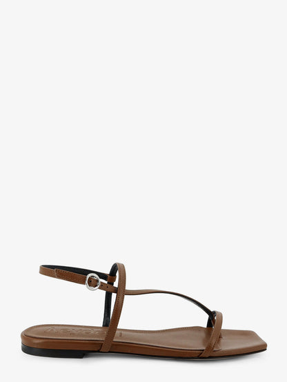 Ella flat leather sandals thumbnail