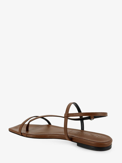 Ella flat leather sandals thumbnail