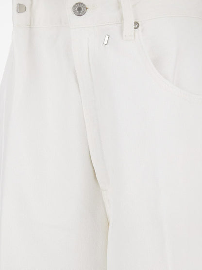 Vana Fold Jean regenerative white denim trousers thumbnail