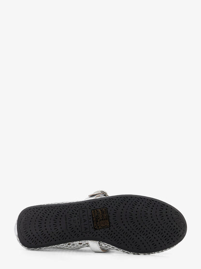 Ballet Flats glitter mesh and leather ballerinas thumbnail