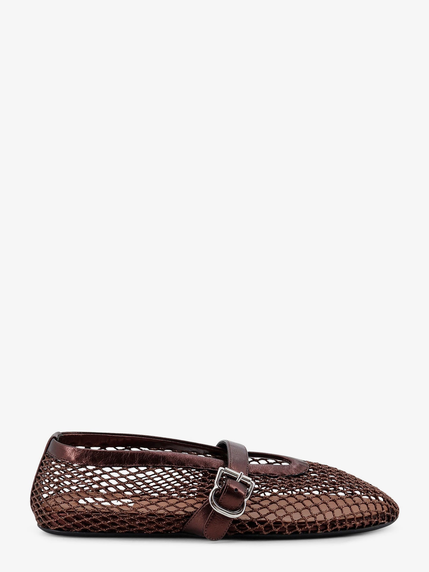Ballet Flats in mesh and leather