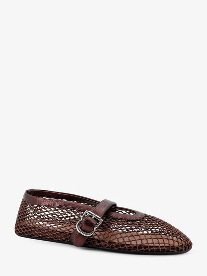 Ballet Flats in mesh and leather thumbnail
