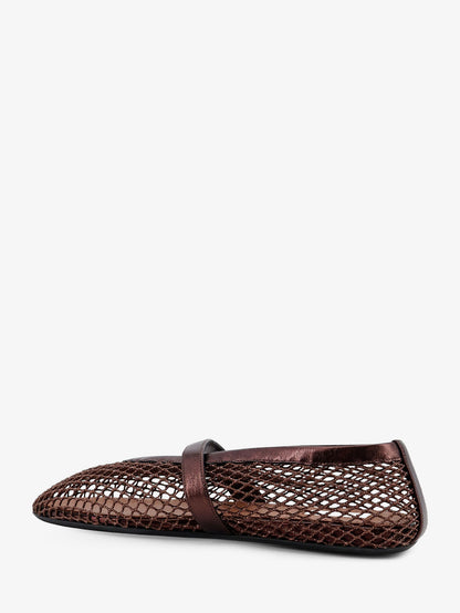 Ballet Flats in mesh and leather thumbnail