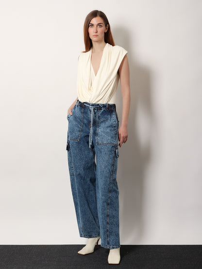 Hooded Body viscose top thumbnail