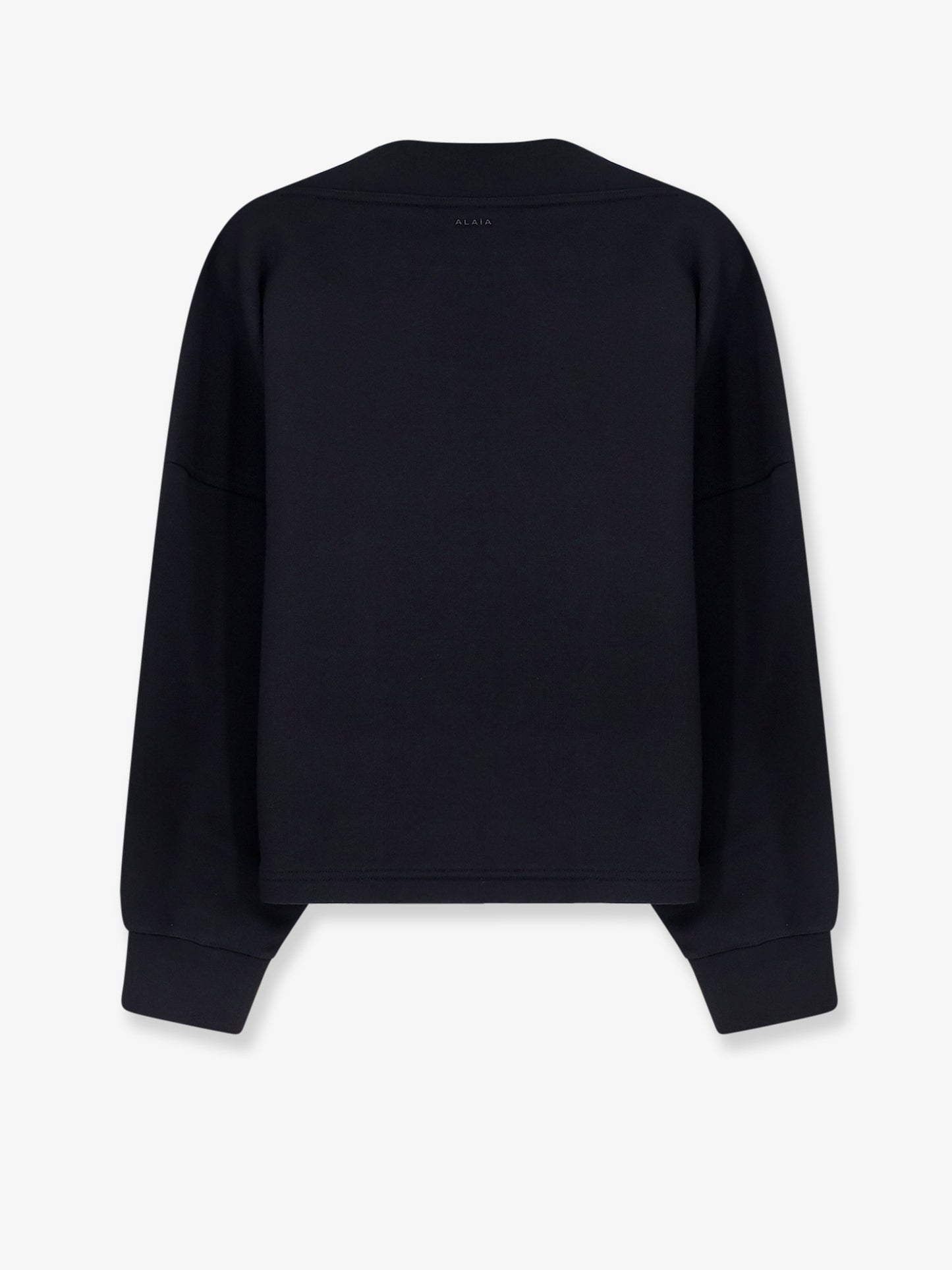 Boatneck cotton sweatshirt
