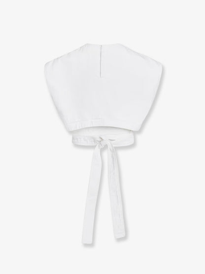Cotton crop fit Belted top thumbnail
