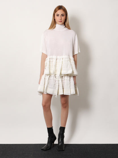 Ruffle virgin wool skirt thumbnail