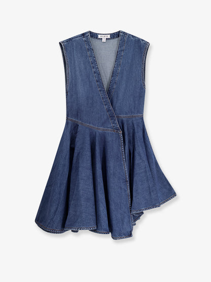Wrap denim dress thumbnail