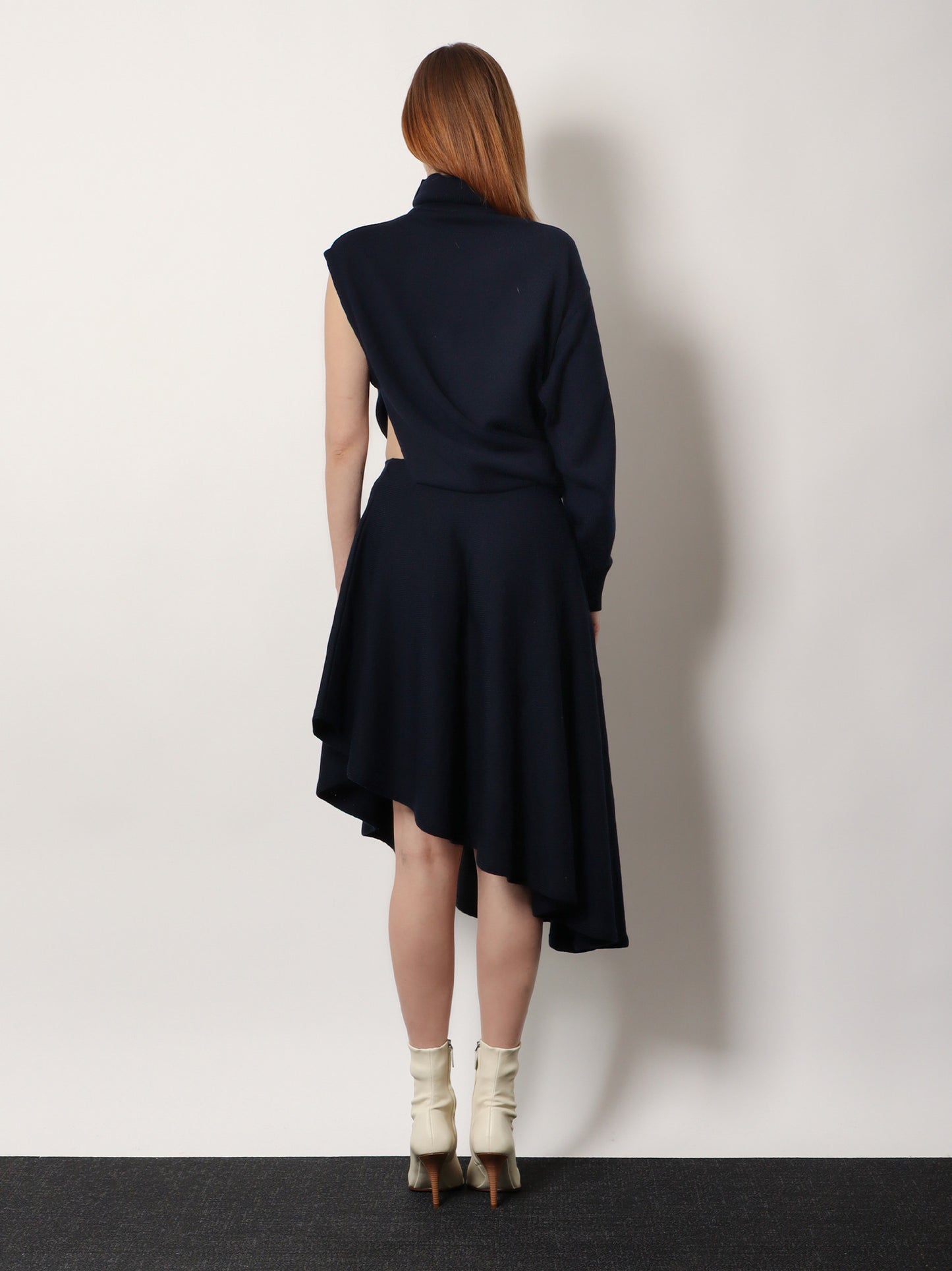 Cut-Out virgin wool dress