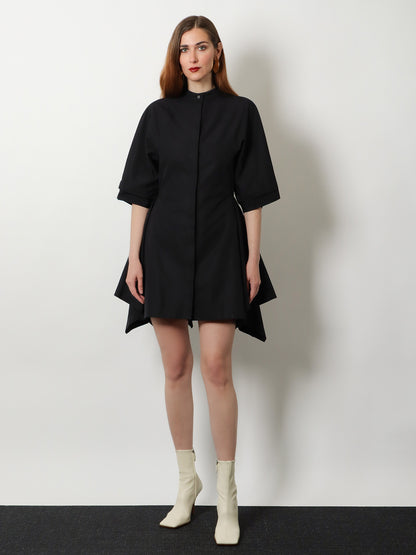 Panelled cotton dress thumbnail