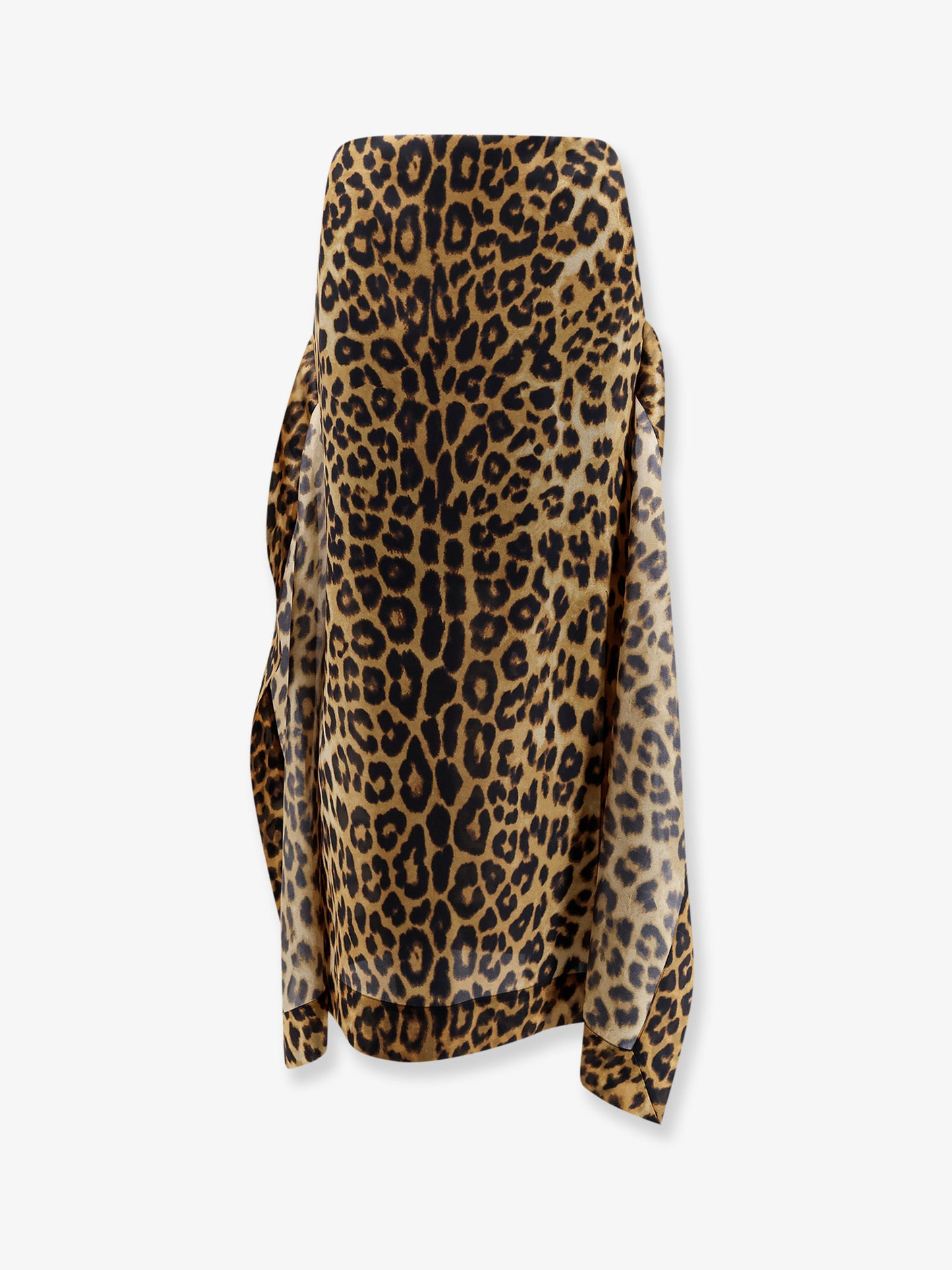Silk skirt with animal print