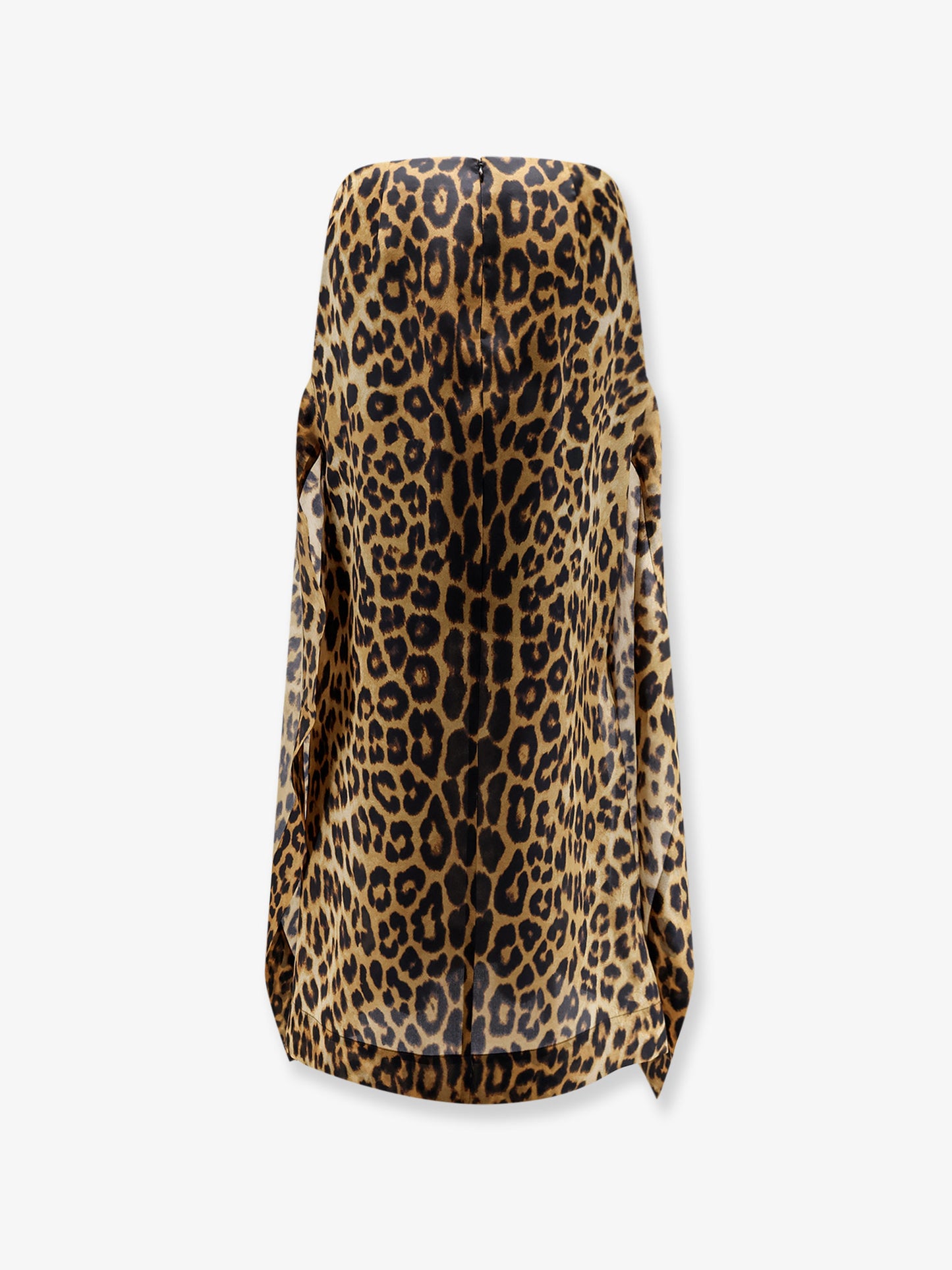 Silk skirt with animal print
