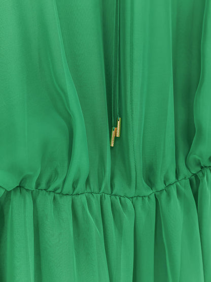 Silk long dress thumbnail