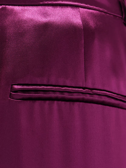 Satin trousers with pinces thumbnail