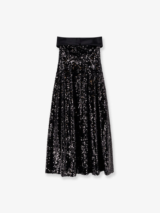 Dress with sequins