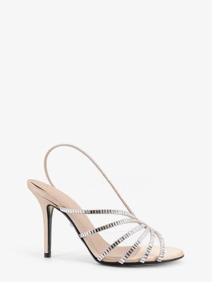 Star Xtal 95 satin sandals with all-over crystals thumbnail