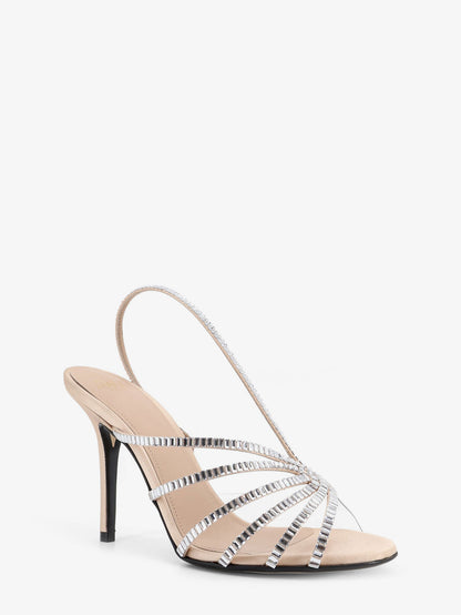 Star Xtal 95 satin sandals with all-over crystals thumbnail
