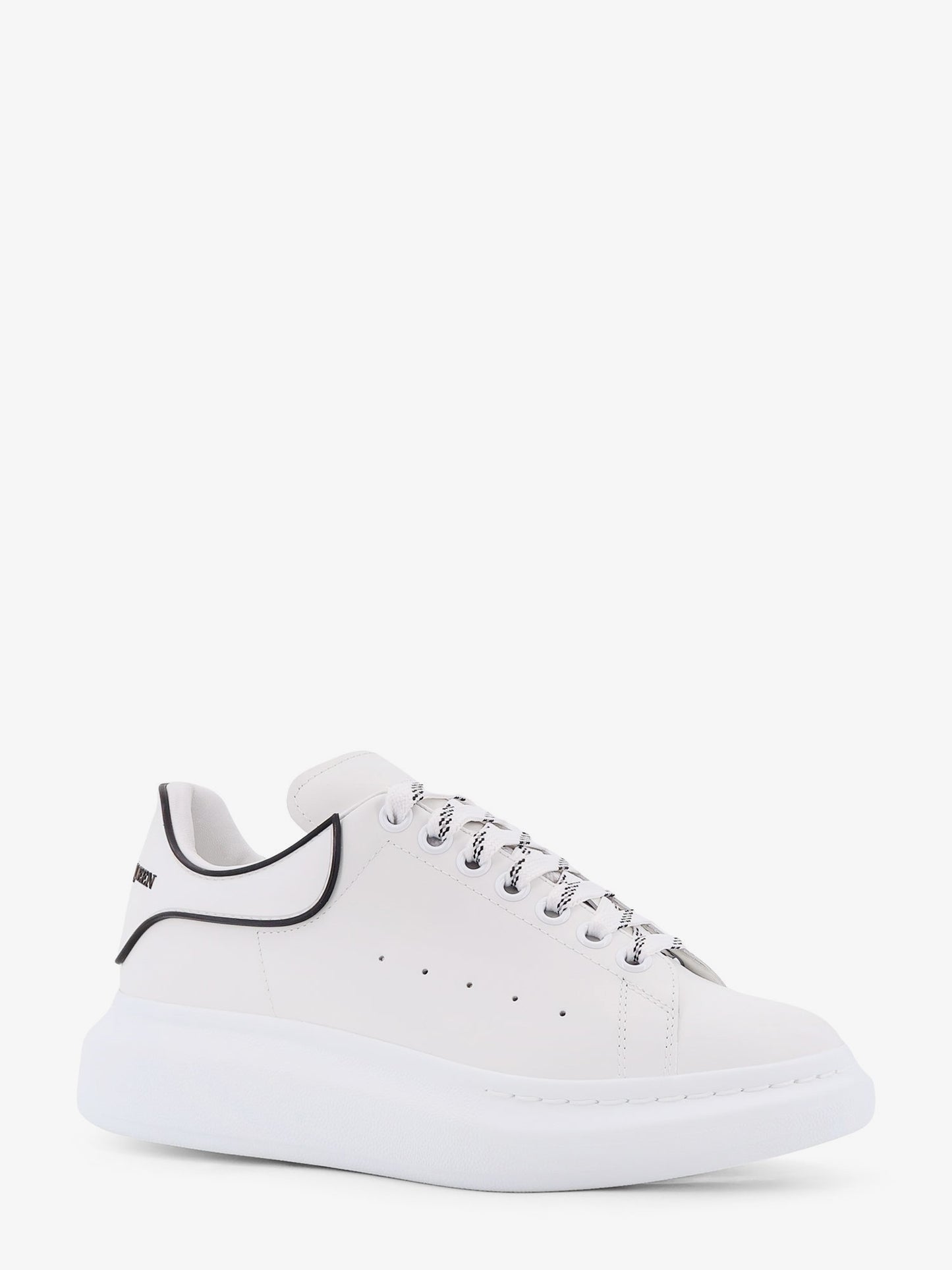 Oversized low-top leather sneakers