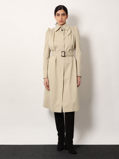 Cotton trench with Puff sleeves thumbnail
