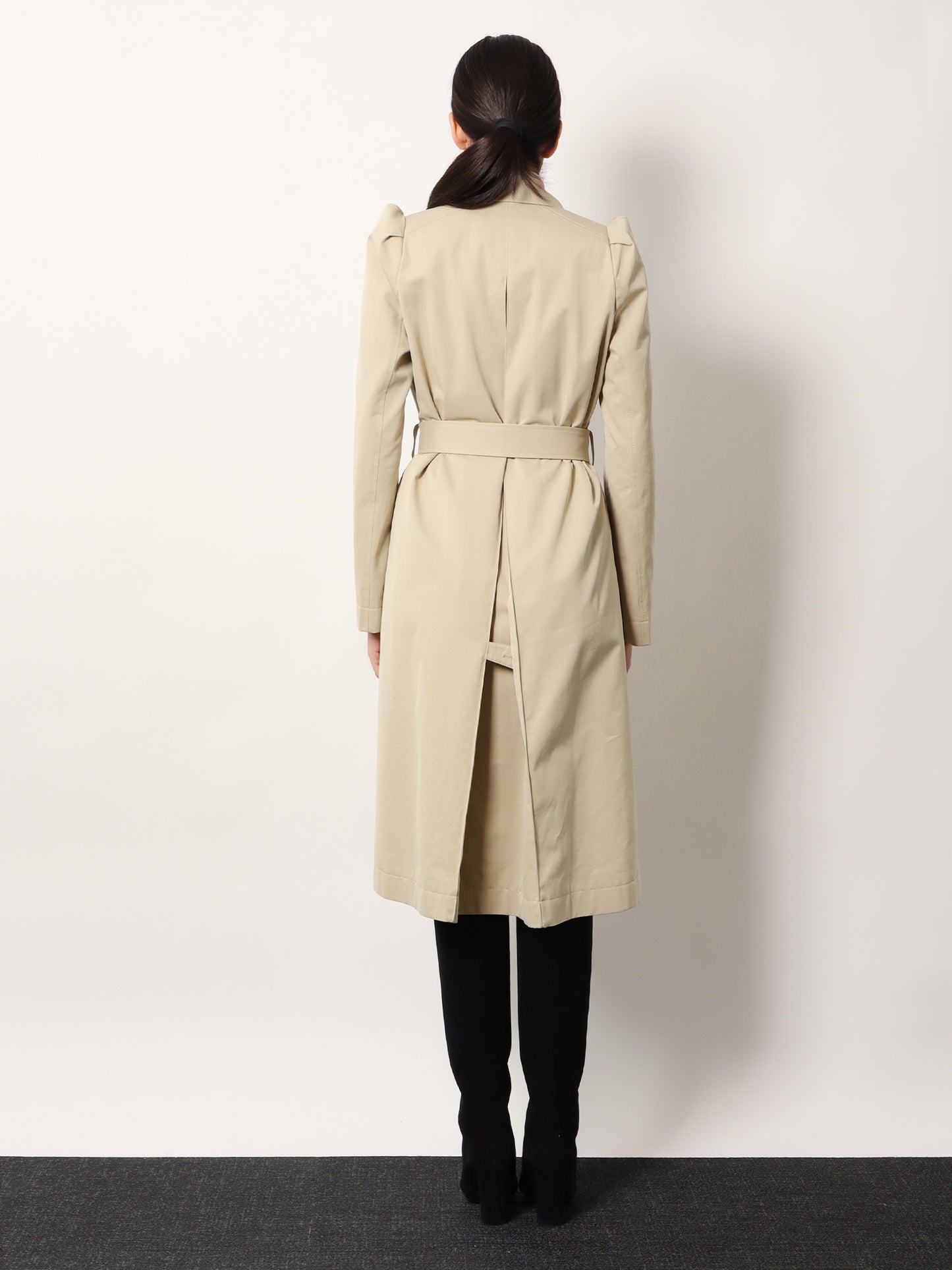 Cotton trench with Puff sleeves